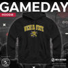 Picture of Campus Colors Adult Arch & Logo Soft Style Gameday Hooded Sweatshirt (Wichita State Shockers - Black, Small)