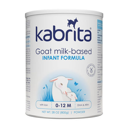 Picture of Kabrita Goat Milk Infant Formula - Easy to Digest Baby Formula 0-12 Months - Contains Prebiotics, Iron, DHA, Non-GMO - Gentle on Sensitive Tummies - Formula Supporting Gut Health & Sleep - 28Oz