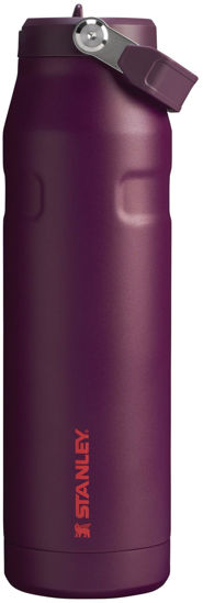 Picture of Stanley IceFlow Flip Straw 2.0 Water Bottle 36 OZ | Built-In Straw with Larger Opening | Lightweight & Leak-Resistant | Insulated Stainless Steel | BPA-Free | Plum