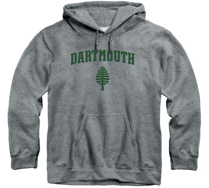 Picture of Barnesmith Dartmouth College Big Green Hooded Sweatshirt, Heritage, Charcoal Grey, Small