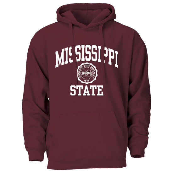 Picture of Barnesmith Mississippi State University MSU Bulldogs Hooded Sweatshirt, Heritage, Maroon, Medium