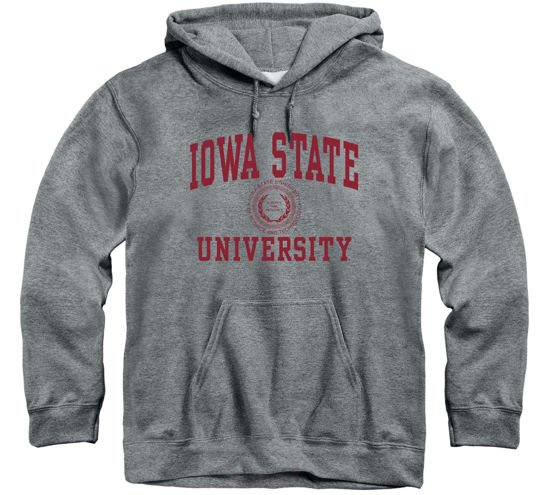 Picture of Barnesmith Iowa State University Cyclones Hooded Sweatshirt, Heritage, Charcoal Grey, XX-Large