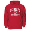 Picture of Barnesmith North Carolina State University NCSU, NC State Wolfpack Hooded Sweatshirt, Heritage, Red, Medium