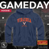 Picture of Campus Colors Adult Arch & Logo Soft Style Gameday Hooded Sweatshirt (Virginia Cavaliers - Blue, X-Large)