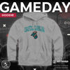 Picture of Campus Colors Adult Arch & Logo Soft Style Gameday Hooded Sweatshirt (Coastal Carolina Chanticleers - Graphite, X-Large)