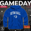 Picture of Campus Colors Adult Arch & Logo Soft Style Gameday Hooded Sweatshirt (Seton Hall Pirates - Blue, Small)