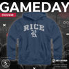 Picture of Campus Colors Adult Arch & Logo Soft Style Gameday Hooded Sweatshirt (Rice Owls - Blue, Medium)