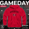 Picture of Campus Colors Adult Arch & Logo Soft Style Gameday Hooded Sweatshirt (San Diego State Aztecs - Red, XX-Large)