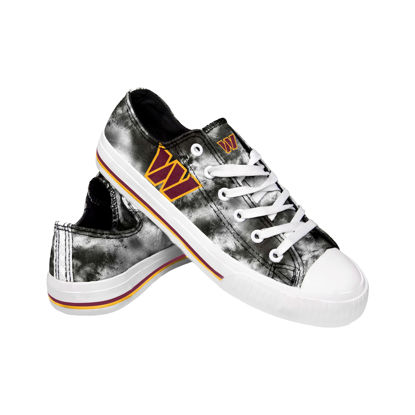 Picture of FOCO Washington Commanders NFL Womens Low Top Tie Dye Canvas Shoe - 10