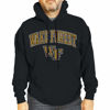 Picture of Campus Colors Adult Arch & Logo Soft Style Gameday Hooded Sweatshirt (Wake Forest Demon Deacons - Black, Small)