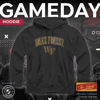 Picture of Campus Colors Adult Arch & Logo Soft Style Gameday Hooded Sweatshirt (Wake Forest Demon Deacons - Black, Small)