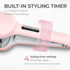 Picture of Waver Curling Iron Hair Crimper - TYMO ROVY Beach Waves Curling Wand, Ionic Deep Waver Hair Curler Tool with Ceramic 3 Barrel for Women, Dual Voltage, Anti-Scald, Easy to Use, 1.25 Inch, Pink