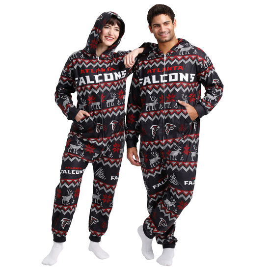 Picture of FOCO Atlanta Falcons NFL Ugly Pattern One Piece Pajamas - L