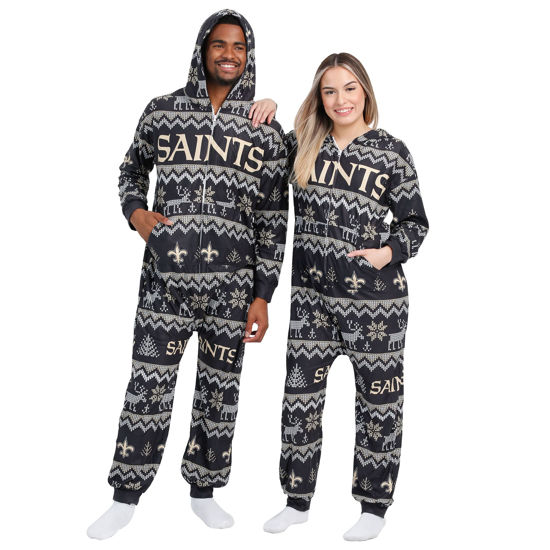 Picture of FOCO NFL Ugly Pattern One Piece Pajamas - S