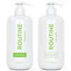 Picture of Routine Wellness Shampoo and Conditioner Set for Stronger Hair - Biotin | Color Safe | Sulfate-Free | Vegan | Clinically Tested | Nourishing Oils and Vitamins - Cucumber 14oz (Pack of 2)