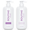 Picture of Routine Wellness Shampoo and Conditioner Set for Stronger Hair - Biotin | Color Safe | Sulfate-Free | Vegan | Clinically Tested | Nourishing Oils and Vitamins - Lilac & Gardenia 14oz (Pack of 2)