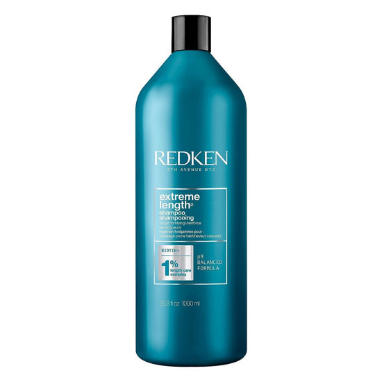 Picture of Redken Extreme Length Shampoo | For Hair Growth | Prevents Breakage & Strengthens Hair | Infused With Biotin | 33.8 Fl Oz