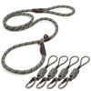 Picture of Fida Durable Slip Lead Dog Leash Bulk Pack of 5, Heavy Duty 1/2" x 6 FT Comfortable Strong Rope Slip Leash for Large, Medium & Small Dogs No Pulling Pet Training Leash with Highly Reflective (Grey)