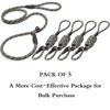 Picture of Fida Durable Slip Lead Dog Leash Bulk Pack of 5, Heavy Duty 1/2" x 6 FT Comfortable Strong Rope Slip Leash for Large, Medium & Small Dogs No Pulling Pet Training Leash with Highly Reflective (Grey)