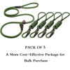 Picture of Fida Durable Slip Lead Dog Leash Bulk Pack of 5, Heavy Duty 1/2" x 6 FT Comfortable Strong Rope Slip Leash for Large, Medium & Small Dogs No Pulling Pet Training Leash with Highly Reflective (Green)