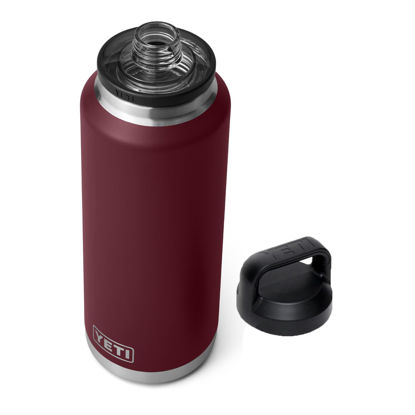 Picture of YETI Rambler 46 oz Bottle, Vacuum Insulated, Stainless Steel with Chug Cap,Wild Vine Red