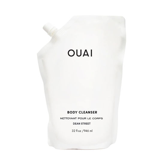 Picture of OUAI Body Cleanser Refill, Dean Street - Foaming Body Wash with Jojoba Oil and Rosehip Oil to Hydrate, Nurture, Balance and Soften Skin - Paraben, Phthalate and Sulfate Free Skin Care Products - 32 Oz