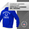 Picture of Team Fan Apparel NFL Adult Gameday Hooded Sweatshirt - Poly Fleece Cotton Blend - Stay Warm and Represent Your Team in Style (Indianapolis Colts - Blue, Adult Medium)