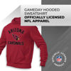 Picture of Team Fan Apparel NFL Adult Gameday Hooded Sweatshirt - Poly Fleece Cotton Blend - Stay Warm and Represent Your Team in Style (Arizona Cardinals - Red, Adult Large)