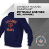 Picture of Team Fan Apparel NFL Adult Gameday Hooded Sweatshirt - Poly Fleece Cotton Blend - Stay Warm and Represent Your Team in Style (Chicago Bears - Blue, Adult X-Large)