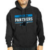 Picture of Team Fan Apparel NFL Adult Gameday Charcoal Hooded Sweatshirt - Cotton & Polyester - Stay Warm & Represent Your Team in Style (Carolina Panthers - Black, Adult X-Large)