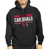 Picture of Team Fan Apparel NFL Adult Gameday Charcoal Hooded Sweatshirt - Cotton & Polyester - Stay Warm & Represent Your Team in Style (Arizona Cardinals - Black, Adult X-Large)