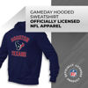 Picture of Team Fan Apparel NFL Adult Gameday Hooded Sweatshirt - Poly Fleece Cotton Blend - Stay Warm and Represent Your Team in Style (Houston Texans - Blue, Adult Large)