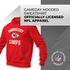 Picture of Team Fan Apparel NFL Adult Gameday Hooded Sweatshirt - Poly Fleece Cotton Blend - Stay Warm and Represent Your Team in Style (Kansas City Chiefs - Red, Adult Small)