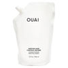 Picture of OUAI Medium Conditioner Refill - Hydrating Hair Conditioner with Coconut Oil, Babassu Oil, and Keratin - Strengthens, Repairs and Adds Shine - Paraben and Phthalate Free Hair Care Products - 32 oz