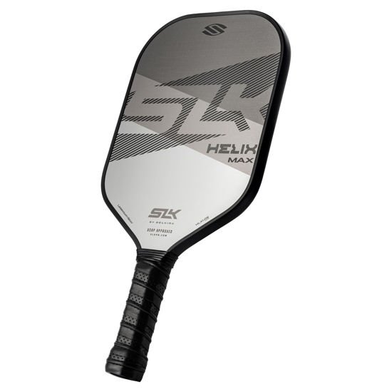 Picture of 2024 SLK Helix Pro Pickleball Paddle | Carbon Fiber & Fiberglass Hybrid Face | Thermoformed Carbon Fiber Core | Unmatched Control | Legend Gray