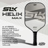 Picture of 2024 SLK Helix Pro Pickleball Paddle | Carbon Fiber & Fiberglass Hybrid Face | Thermoformed Carbon Fiber Core | Unmatched Control | Legend Gray