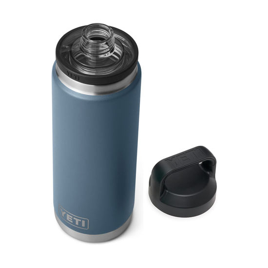 Picture of YETI Rambler 26 oz Bottle, Vacuum Insulated, Stainless Steel with Chug Cap, Nordic Blue