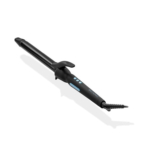 Picture of BIO IONIC 1" Pro Curling Iron - Moisturizing Heat Technology, Long Barrel Curling Iron for Faster, Easier Styling - Long Barrel Styler, Conditions and Boosts Shine with Ceramic Coating, 1 Inch