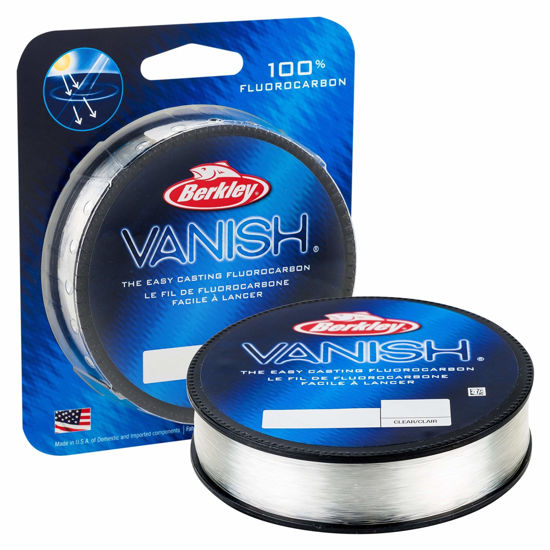 Picture of Berkley Vanish®, Clear, 50lb | 22.6kg, 2000yd | 1828m Fluorocarbon Fishing Line, Suitable for Saltwater and Freshwater Environments