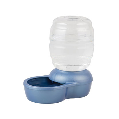 Picture of Petmate Replendish Gravity Waterer Cat and Dog Water Dispenser 0.5 GAL, Blue, Made in USA