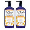 Picture of Dr Teal's Body Wash with Pure Epsom Salt, Glow & Radiance with Vitamin C & Citrus Essential Oils, 24oz (Pack of 2) (Packaging May Vary)