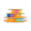 Picture of Catstages Tower of Tracks Interactive 3-Tier Cat Track Toy with Spinning Balls, Orange