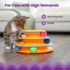 Picture of Catstages Tower of Tracks Interactive 3-Tier Cat Track Toy with Spinning Balls, Orange