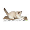 Picture of Best Pet Supplies Cat Scratcher, Wave Shaped Reversible Cardboard, Claw Safe, Durable, Natural Recycled Materials, Supports Active Play, Pack of 2