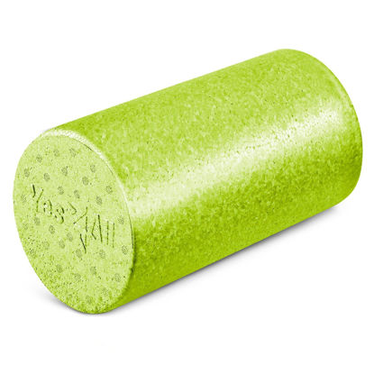 Picture of Yes4All High Density Foam Roller for Back, Variety of Sizes & Colors for Yoga, Pilates - Lime - 12 Inches