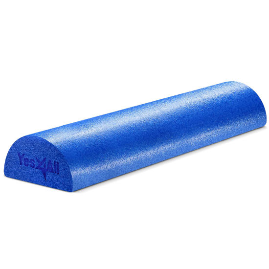 Picture of Yes4All Soft-Density Half PE Foam Roller 24 inch for Tissue and Muscle Massage, Back, Legs