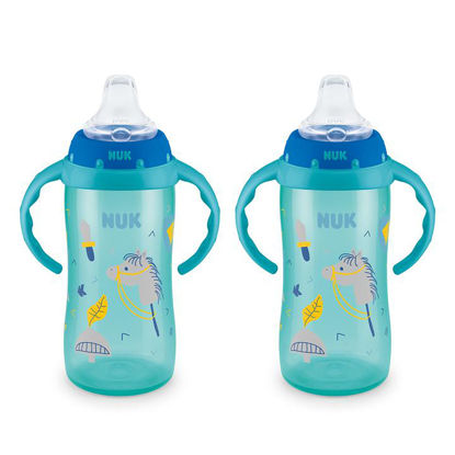 Picture of NUK Learner Cup, 10 oz, 2 Pack, 8+ Months - BPA Free, Spill Proof Sippy Cup