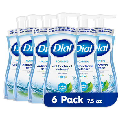 Picture of Dial Antibacterial Foaming Hand Wash, Spring Water, 7.5 fl oz (Pack of 6)