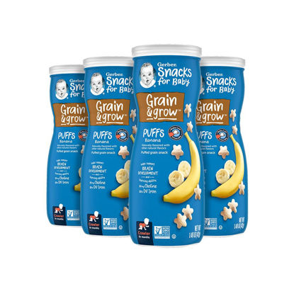 Picture of Gerber Baby Snacks Puffs, Banana, 1.48 Ounce (Pack of 6)