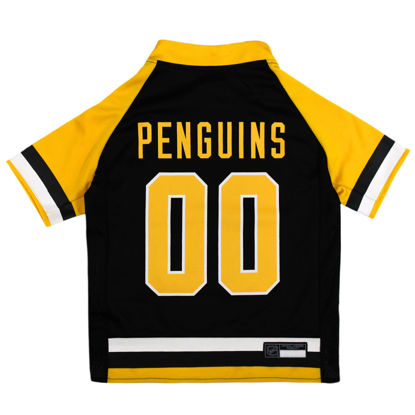 Picture of Pets First NHL Pittsburgh Penguins Jersey for Dogs & Cats, X-Large. - Let Your Pet Be A Real NHL Fan!